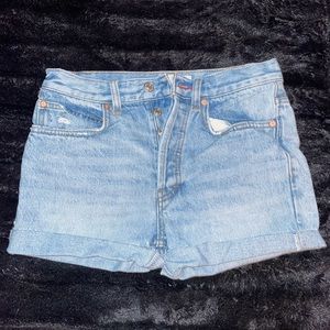 Free People denim shorts, excellent condition.